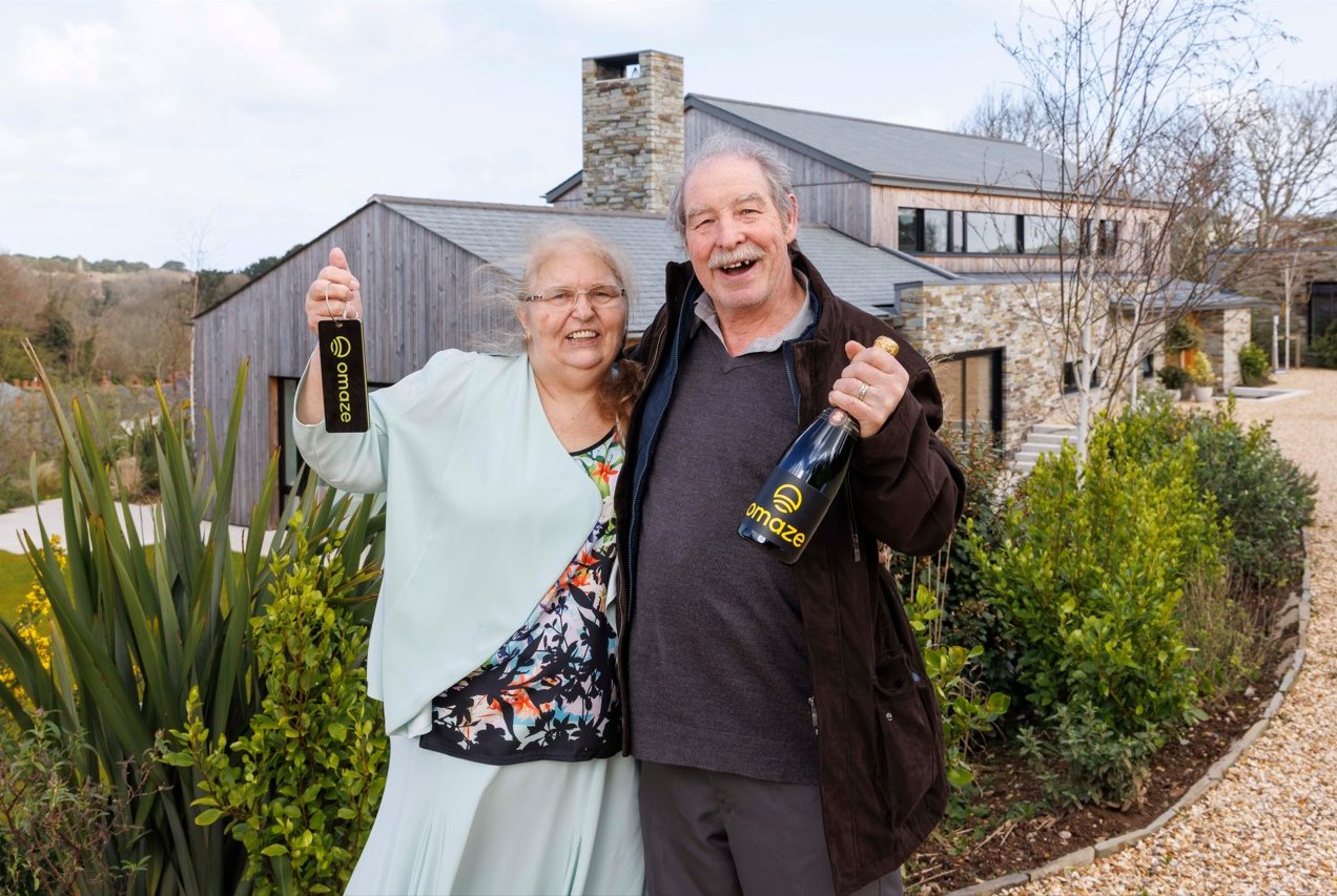 Former dinner lady from Birmingham wins £3million coastal retreat in